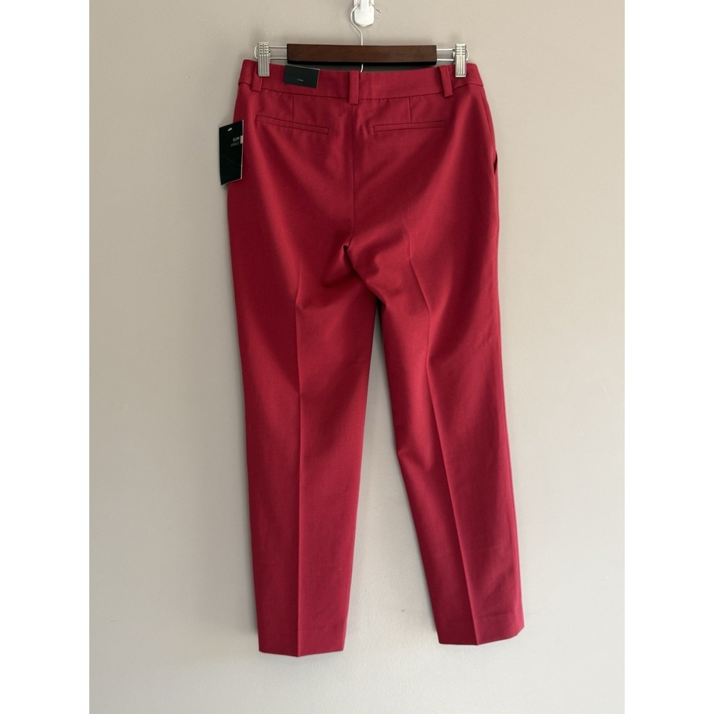 The Limited Slim Ankle Pants Red Office Career Dressy Classic Business 2 Petite - Picture 5 of 16